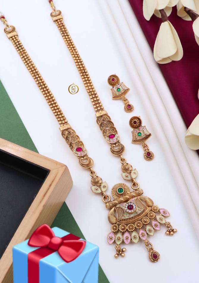 SI Necklace Copper Long Set Wholesalers In Delhi
